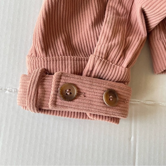 Avec Les Filles Blush Utility Jacket women’s cropped corduroy shirt jacket - Picture 8 of 8